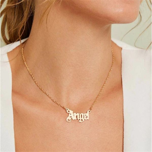 

angel pendant creative vintage simple clavin chain necklace for women girls