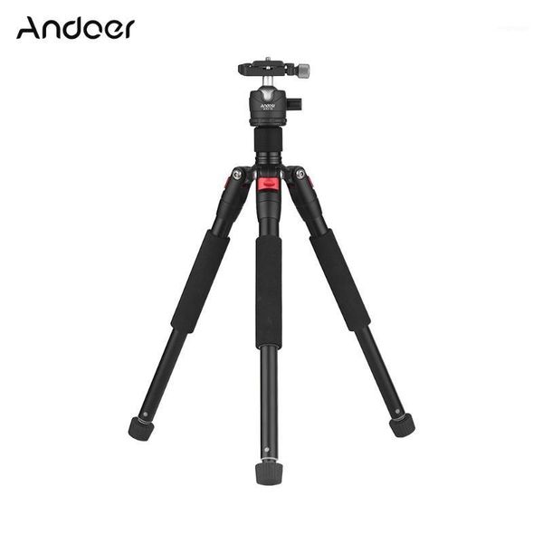 

andoer k521s aluminum alloy tripod with mini ball head low center of gravity 1/4" screw mount for canon nikon sony dslr camera1