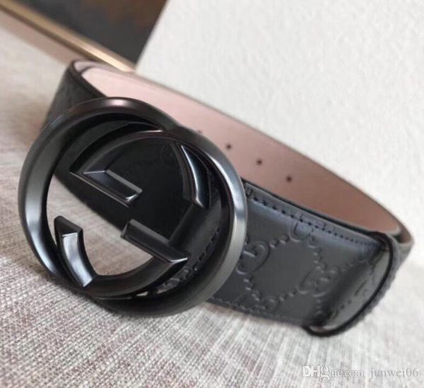 

2019 men belt designer women belts luxury belts men big buckle belt fashion mens leather belts wholesale, Black;brown