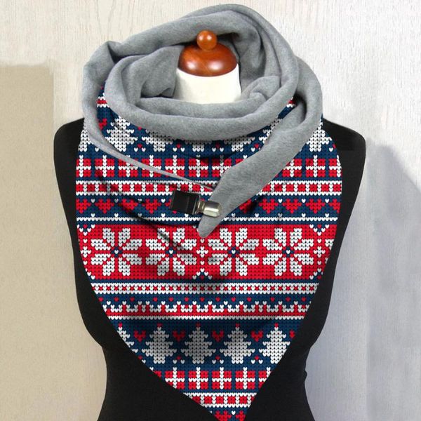 

scarves fashion ethnic scarf women 2021 printing shawls christmas stoles bandana kerchief, Blue;gray