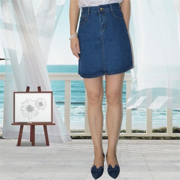 

2020 women denim mini skirt white black blue package hip jean skirt fashion high waist shorts skirt t200712