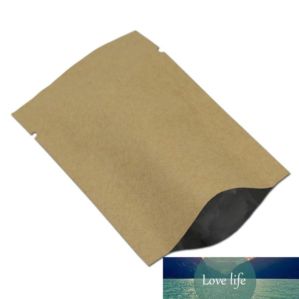 7*10 cm 200 pz/lotto di Carta di Tenuta di Calore Mylar Confezione Sacchetto di Tè e Caffè Biscotto Open Top Carta Kraft Foglio di Alluminio Sacchetto a Prova di Acqua