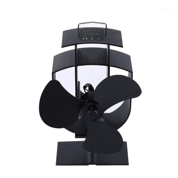 

yl-401 creative portable fireplace thermal power blower three leaf stove fan blower for oven wood stove1