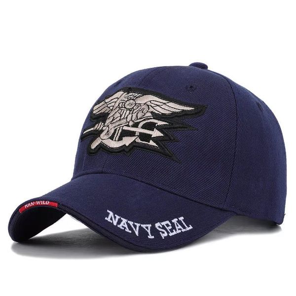 

man in cap: sun protection, navy seal cap, sun shade, baseball cap, casual fan, special forces. aa19, Blue;gray