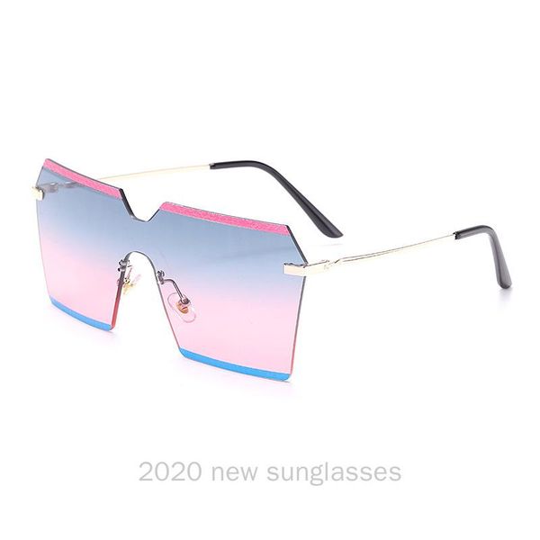 

sunglasses square rimless women 2021 summer red sun glasses frameless fashion for men uv400 nx, White;black
