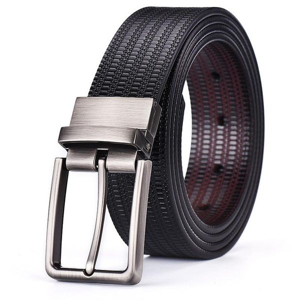 

new men's belt business men's leather belt, Black;brown