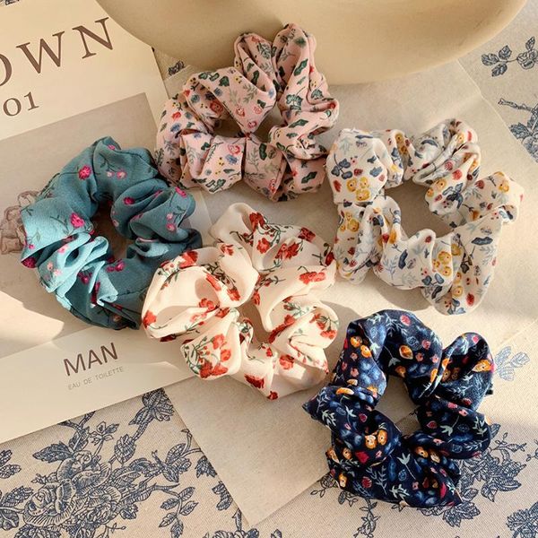 

new woman cloth art headband retro floral hair ring hair rope korean hair band girl forest series headdress accessories h wmtwqi, Black;brown