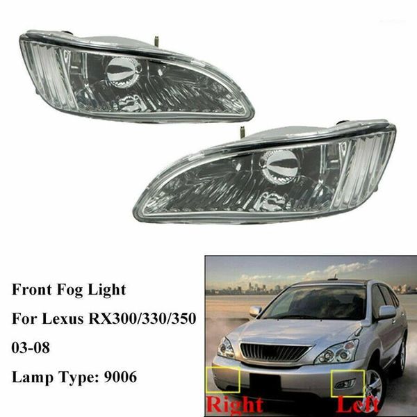 

car front fog light lamp pair with bulbs for 2003-2008 rx300/rx330/rx3501