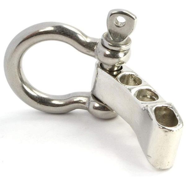 

100pcs zinc alloy o shape shackle+4 holes adjuster for outdoor camping hiking survival rope bracelets buckle carabiner a qyljpi