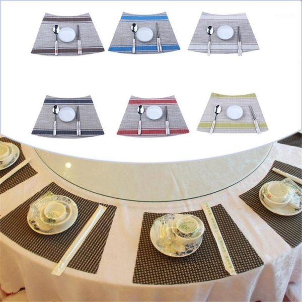

home mats western-style mat wine mat thermal insulation mats weaving table placemat 30*45cm1