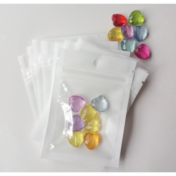 

500 шт. 14x20см полупрозрачный подарок ювелирные изделия сумки сумки zip lock пластиковые пакеты с молнией ювелирных изделий сумка упаковки