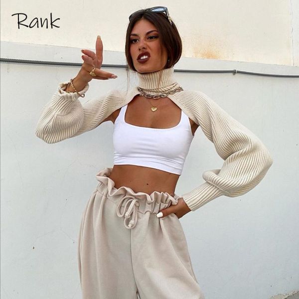 

women turtlenck short sweater 2020 fashion ladies full sleeve chic female streetwear knit long autume sleeve pullover1, White