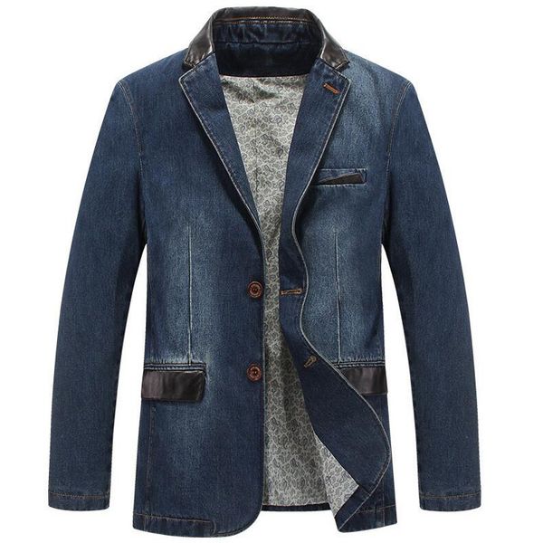 

2021 thin leather fitting denim man jacket 8pod, White;black