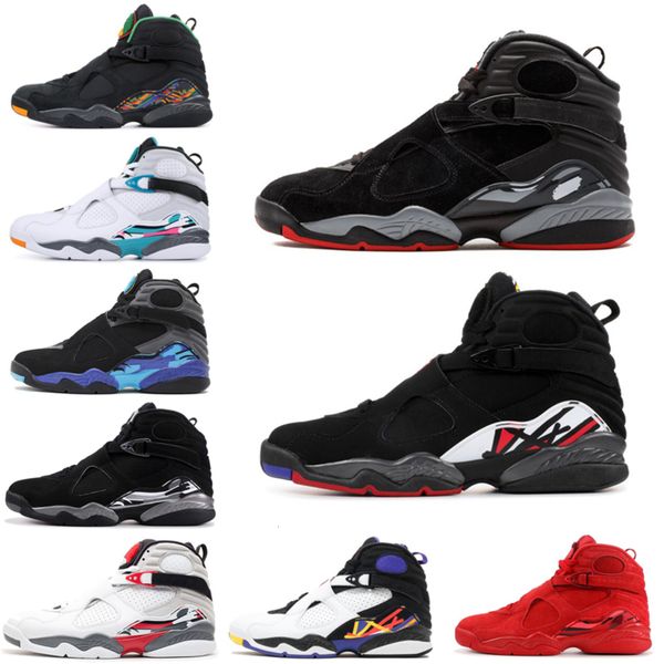 

men basketball shoes 8 8s valentines day aqua chrome countdown pack south beach playoff mens trainer nakeskin sneaker