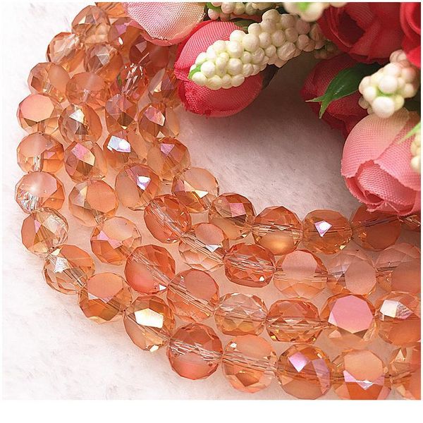 

20pcs oblate round faceted austrian crystal beads 10*7mm glass beads for jewelry making qylaeu