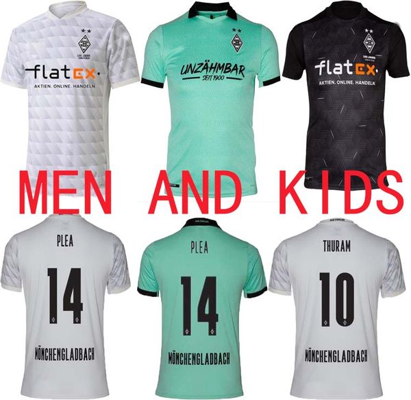 

new borussia monchengladbach soccer jerseys plea 2020 2021 monchengladbach thuram football shirt bensebaini herrmann home away soccer shirt, Black
