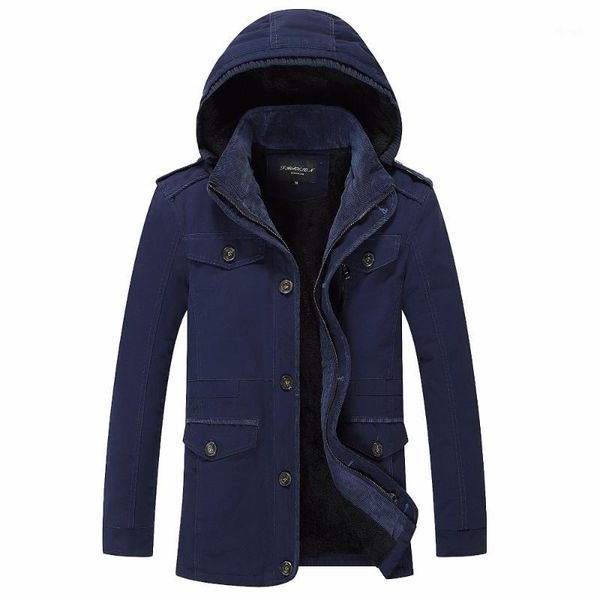 

the new winter jacket men plus thjck warm coat jacket men's casual hooded coat size 4xl 5xl1, Black;brown