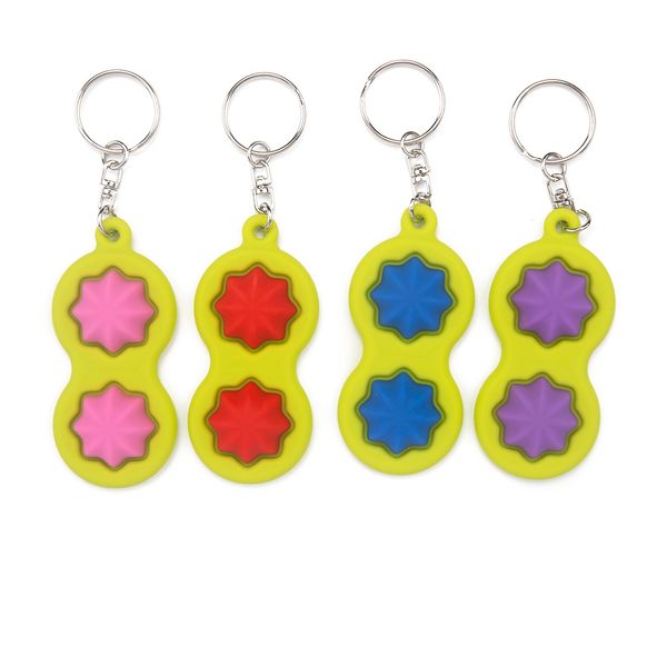 

decompression toy silicone fidget keychain bubble toys boring vent keychains pendant