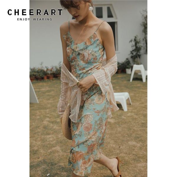 

summer long bodycon slip dress summer spaghetti strap ditsy floral dress women sundress wrap dress fashion 2020, Black;gray