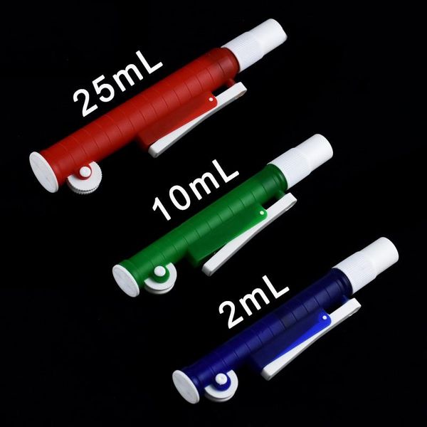 

2ml, 10ml, 25ml manual suction pump pipette , blue , green red, laboratory supplies pipettes