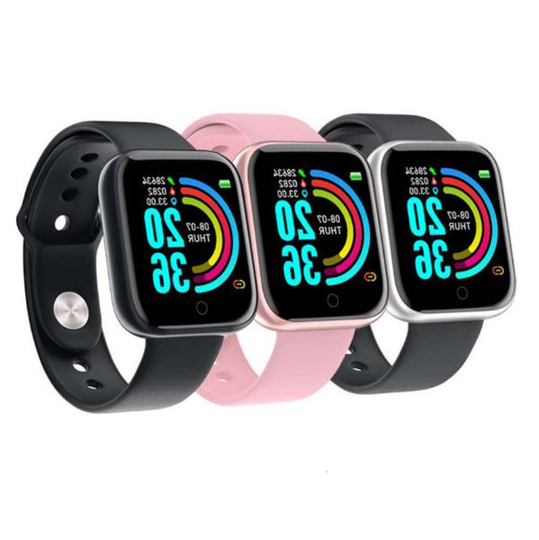 

y68 smart bracelet d20 color screen heart rate blood prsure sleep monitoring bluetooth watch movement mete