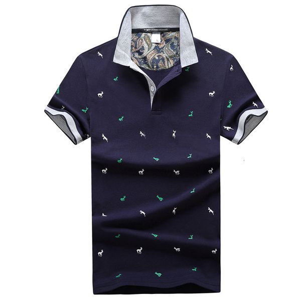 

summer new pure cotton polo shirt short sleeve t-shirt men's wear, White;black