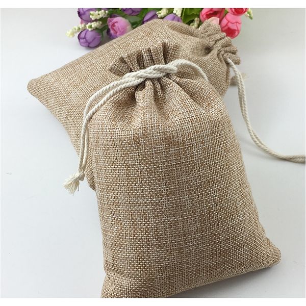 

1723cm 300pcs drawstring sack gift bags jute packaging display jewelry pouches gift bag wedding packing bags travel storage bag f bbyspw