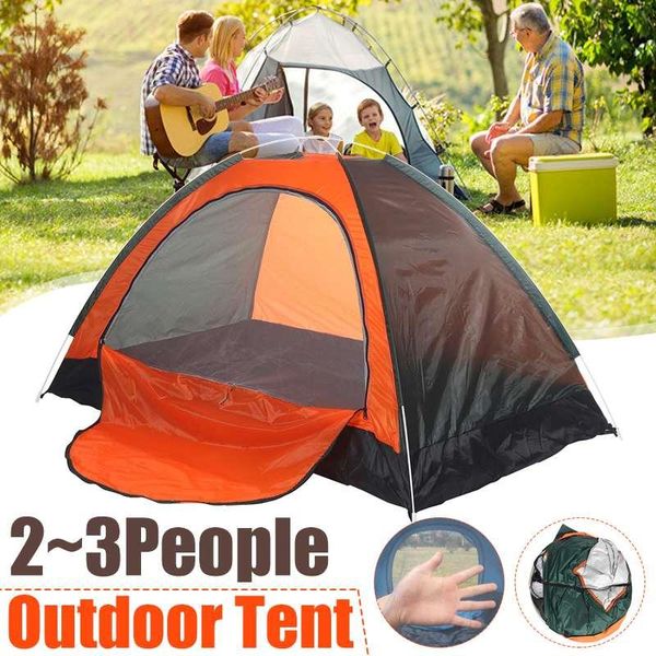 

tents and shelters 2-3 person protable outdoor camping beach tent waterproof for sun shelter travelling hiking large space