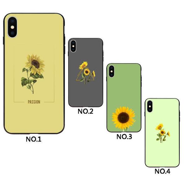 

the aesthetic sunflower tpu mobile phone shell for iphone