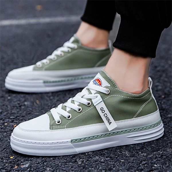 

low umbrella cloth 2020 autumn new korean casual sports trend personalized lace up men's shoes c1212, Black;white