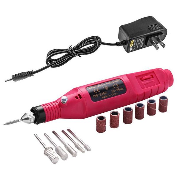

electric nail grinder nail art drill file uv gel remove sanding buffer pedicure electric machine drills professional na qyllda