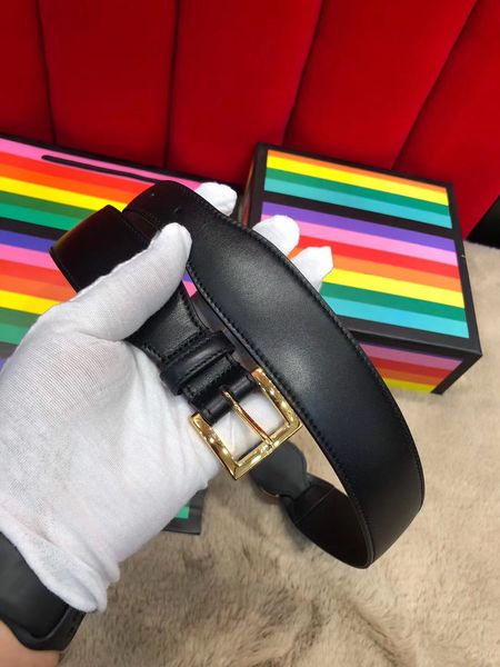 

classic 3 colors genuine leather with gold buckle women belt with box men designers belts men belts designer belts 298, Black;brown