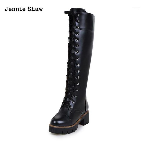 

cosplat shoes white black low heels lace up high knee boots knights boots1