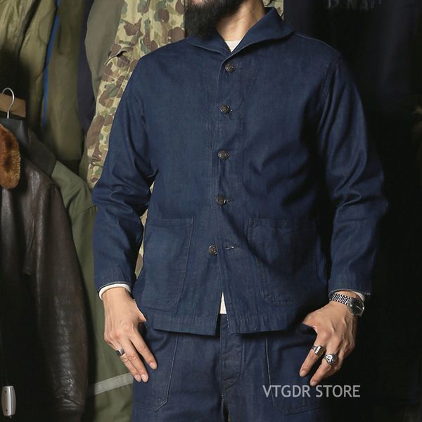 

repro necklace dungaree for men, vintage denim coat, shawl, 1922 9fx3, Black;brown
