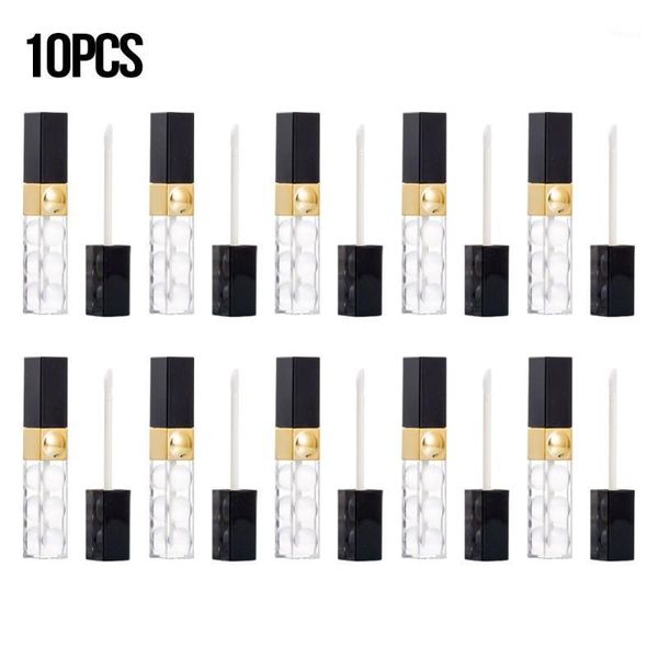 

10 pcs/lot 5ml empty lip gloss tubes clear lip glaze bottles diy cosmetic packing container refillable bottles makeup tool1