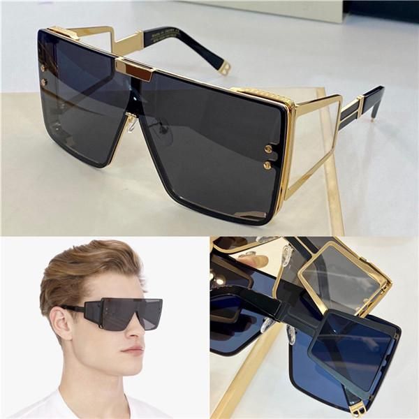 

new fashion and popular design sunglasses 102b oversized frame with straight temples, hidden hood design, fashionable style and quality, White;black