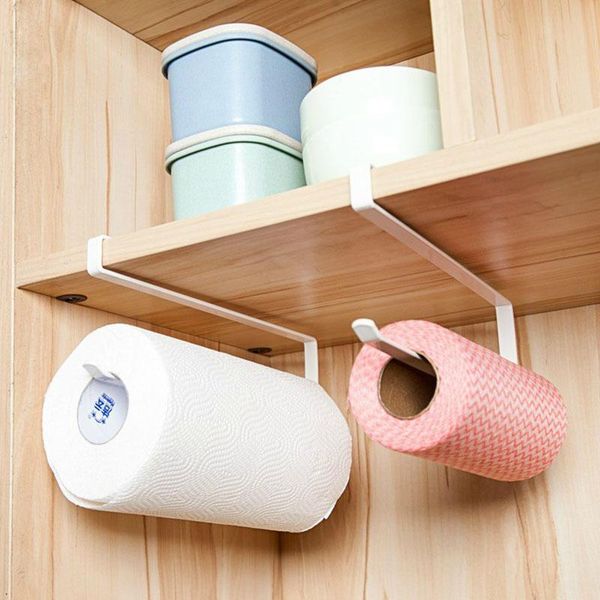 

practical roll paper holder kitchen cabinet towel hanging racks