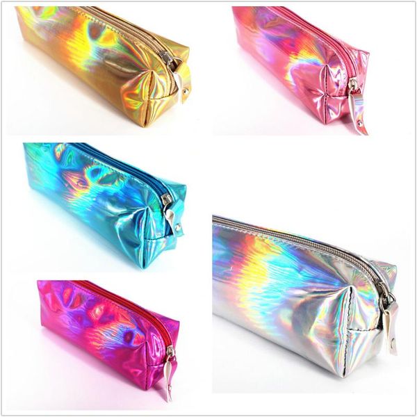 

pencil cases quartet laser school supplies case kawaii for girls cosmetic bag women office escolar canvas