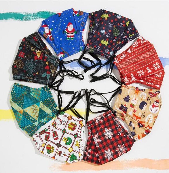 

cotton kids washable christmas for reusable and adults mouth cover xmas cartoon face party masks designer mask decoratio