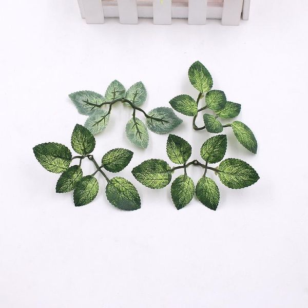 

10pcs/lot artificial flower tree leaf wedding home decoration roof wall background diy scrapbook wreath fake flower acc bbypbv