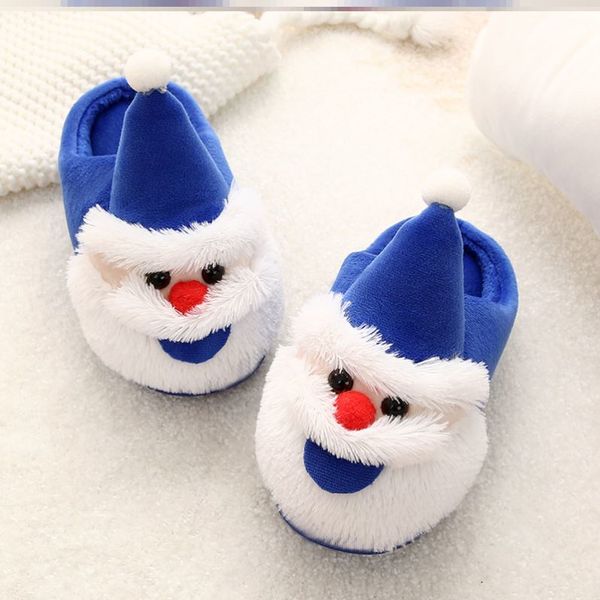 

christmas gift slippers cute winter plus velvet slippers indoor couple cotton slippers thick bottom soft and comfortable y1202, Black