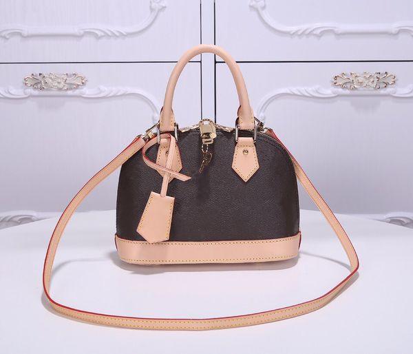 

высочайшее качество alma bb pm shell bag женская подлинная кожа сумки с цветами тиснение сумки с блокировкой дизайнерские сумки скрещивание