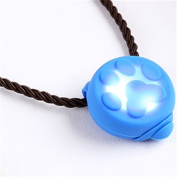 

lights silicone mini rubber night led safety pet cat collar pendant dog tag yq01280