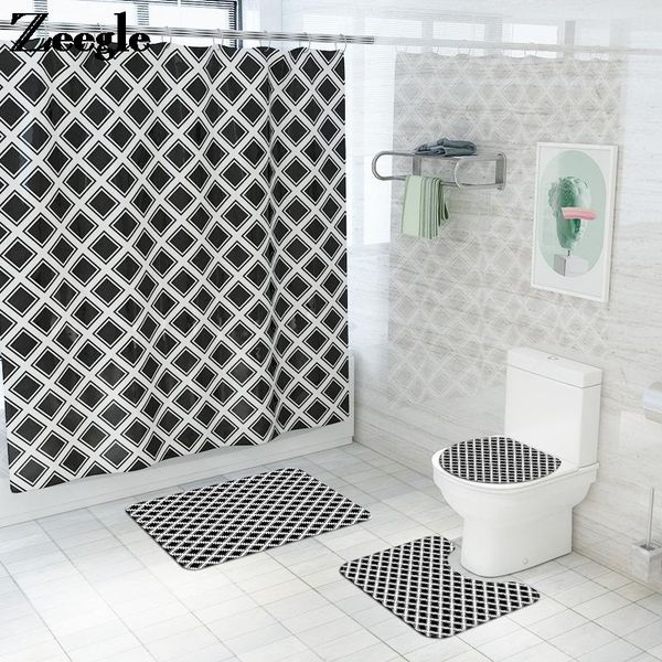 

bath mats printed abstract mat and shower curtain toilet carpet microfiber bathroom flannel rugs anti slip room