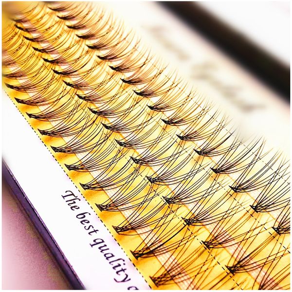 

single curl natural soft false eyelash 60pcs 0.10mm thickness handmade fish tail false lashes thick natural long black individual fake lash