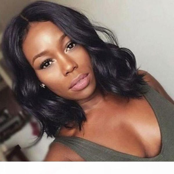

100% brazilian unprocessed virgin human hair wig for black women water wave full lace wigs lace front wigs baby hair, Black;brown