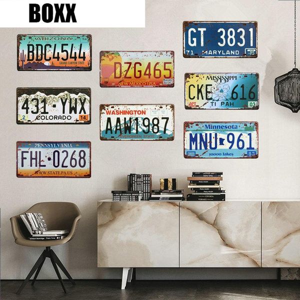 

retro colorado car license plate number gt 3831 metal poster bar cafe garage wall decor minnesota arizona tin signs metal signs