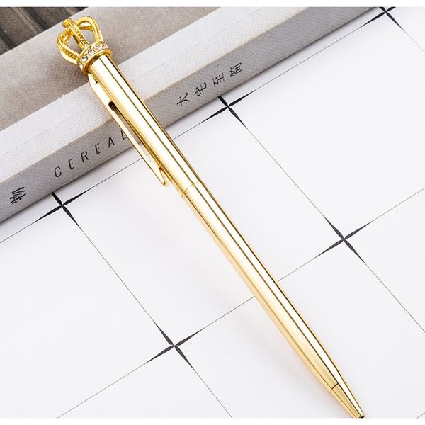 

1 кристалл блестящий металлический корона шариковая ручка интересная шариковая шариковая ручка школьные канцелярские принадлежности школьные, Black;red