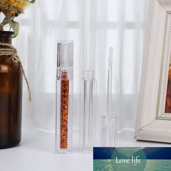 50 pcs 4.5ml transparente labelo labial bálsamo embalagem tubo cosmético líquido contentores lipstick lipstick caixa recarregável