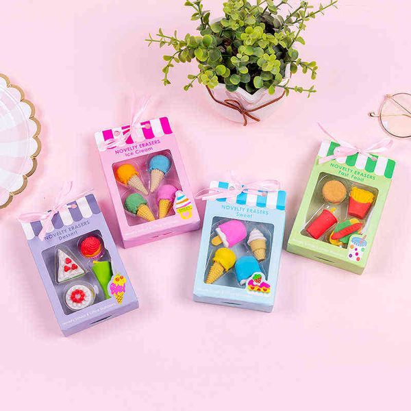 

goss creative dsert chee hamburger seri boxed eraser rubber set student